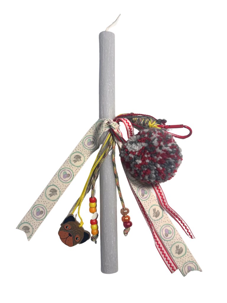 Girl Brown Tiger Girl Keychain Easter Candle