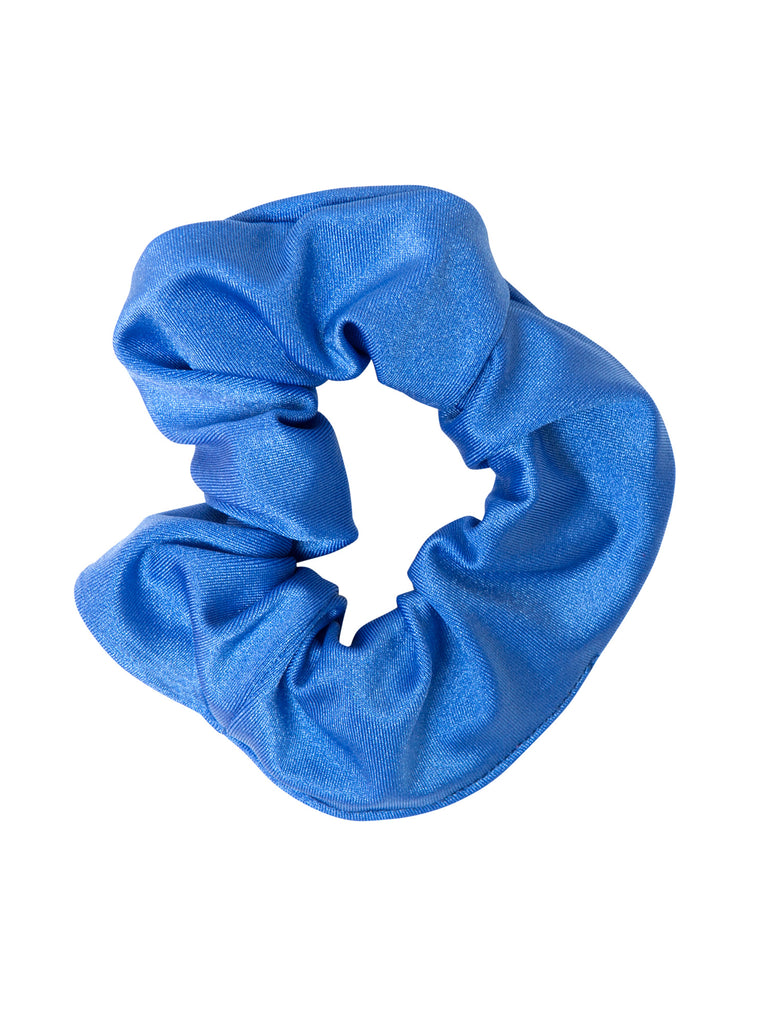 blue summer girl scrunchie for hair miss flamingo kids