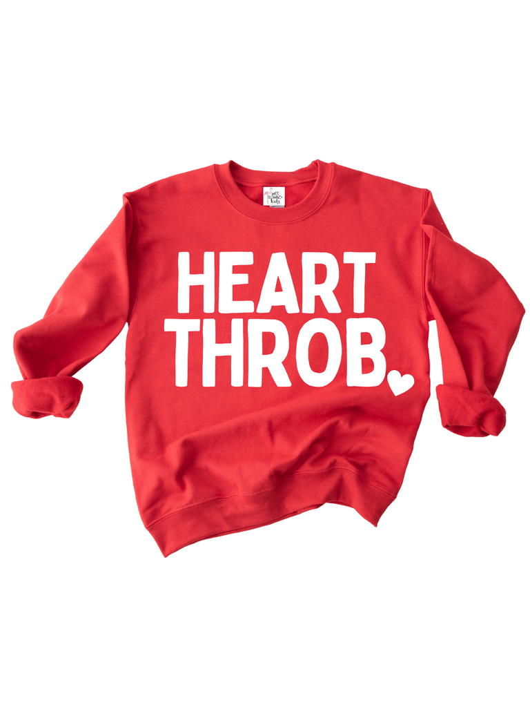 Girl Red Valentines Heart Throb SweatShirt