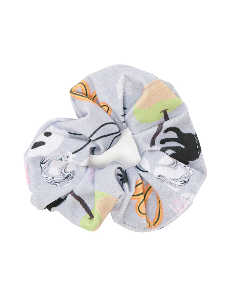 Girl Grey Halloween Scrunchies for Hair