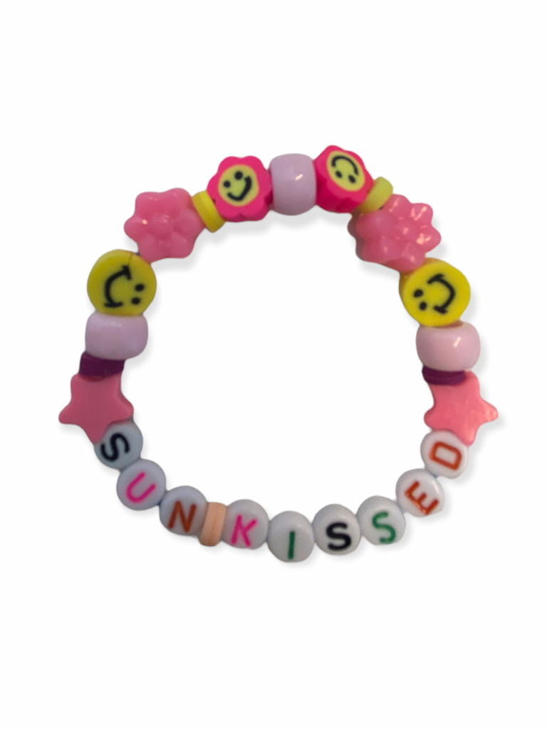 Girl Sun Kissed Beaded Stretch Bracelet