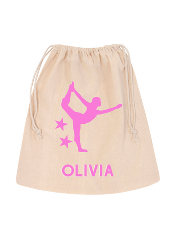 Girl Gymnastic Personalised Sack Bag