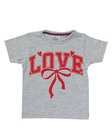 Girl Valentines Love Bow Sleeve Shirt