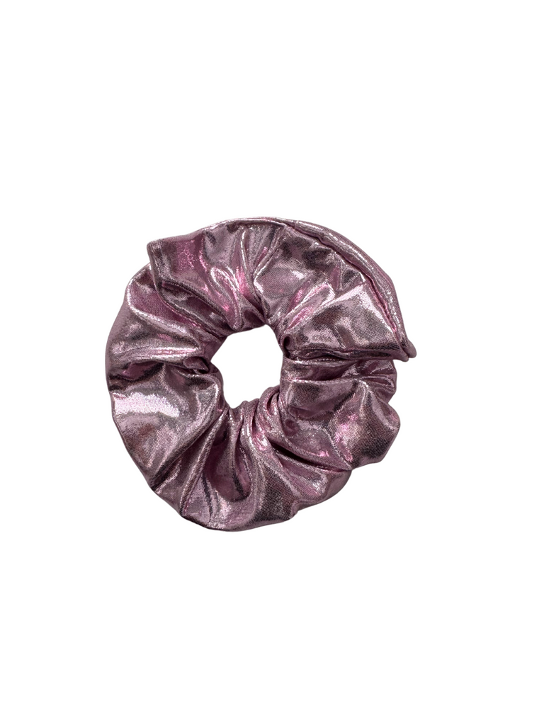 Pink Sparkly Scrunchies for Hair