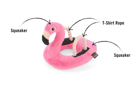 Pet Tropical Paradise Flamingo Float Toy