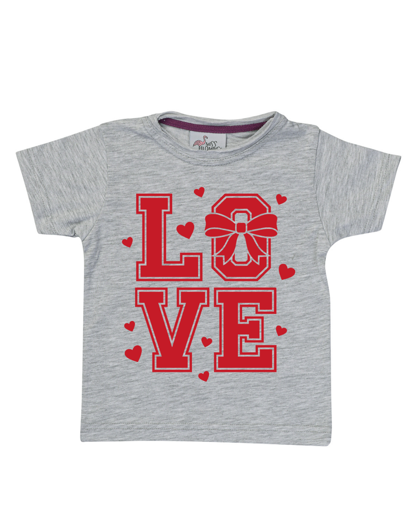 Girl Valentines Love Sleeve Shirt