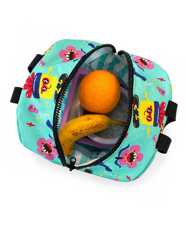 Girl Aqua Let's Eat Cake Lunch Bag