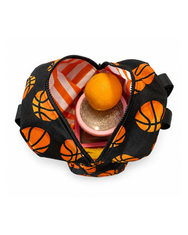 Boy Black Basket Ball Lunch Bag