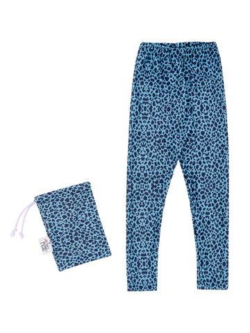 Girl Blue Cheetah Legging
