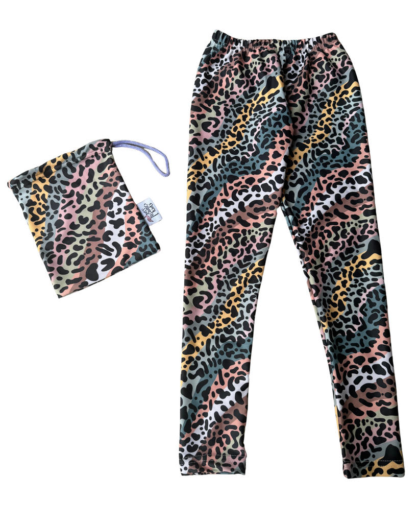 Girl Colourful Safari Leopard Legging