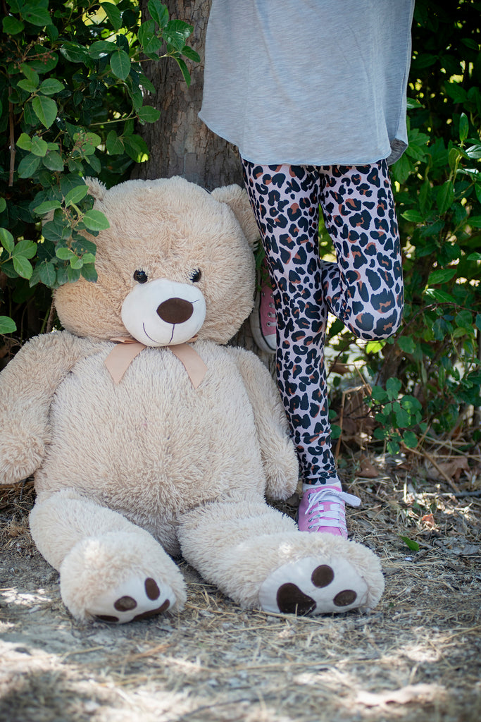 Girl Brown True Wild Leopard Legging