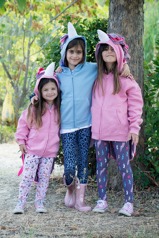 Girl Blue Unicorn Hoodie