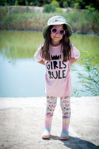 Girl Girls Rule Pink Shirt