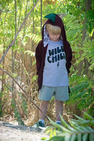 Boy Wild Child Lilac Short Sleeve Shirt