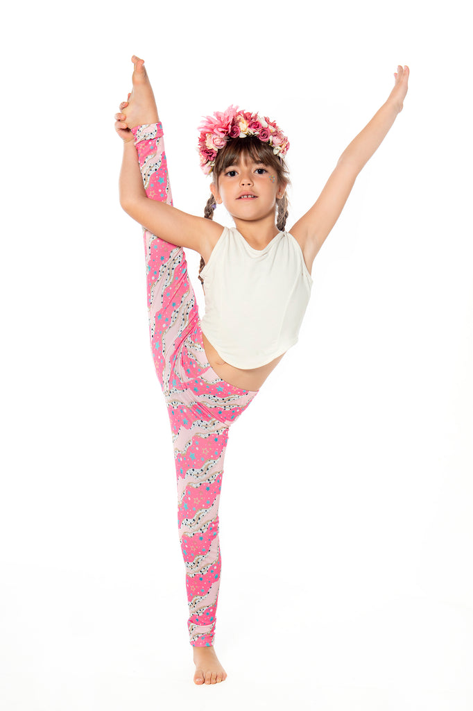 Girl Pink About Stars Legging
