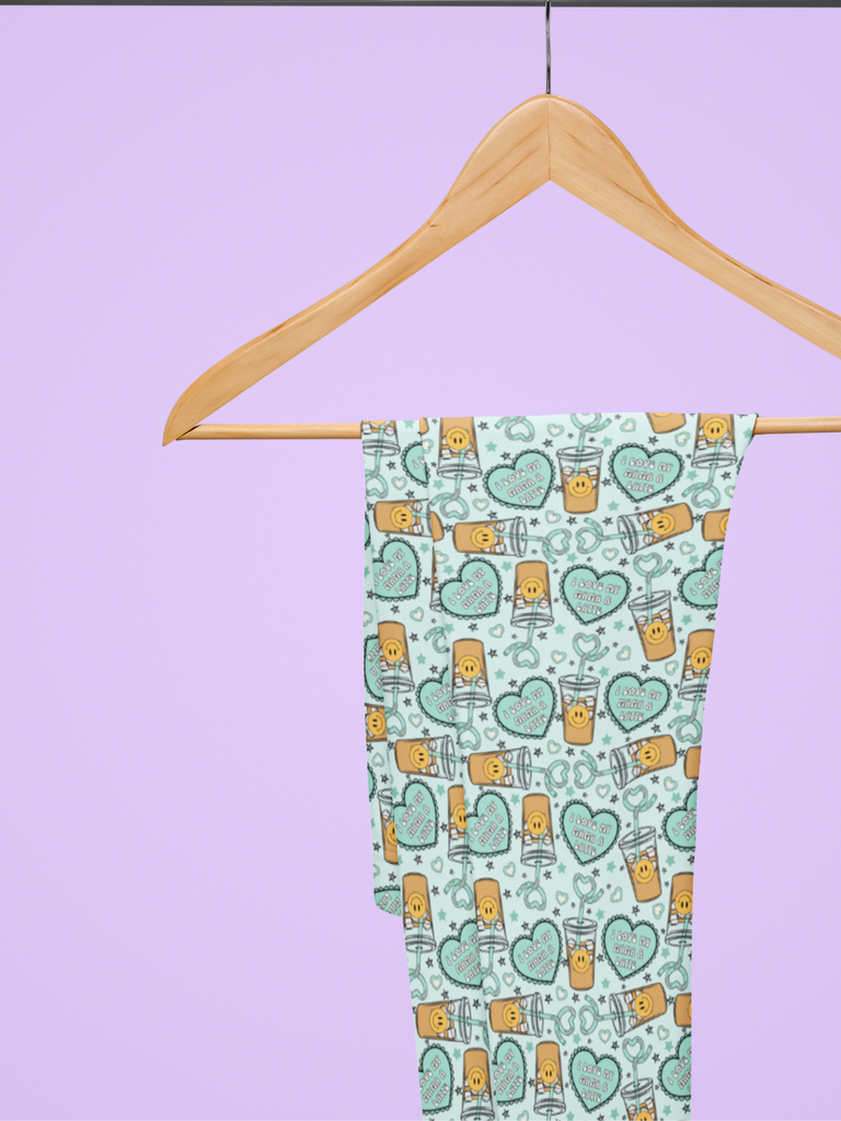 Girl Aqua I Love Mama A Latte Legging