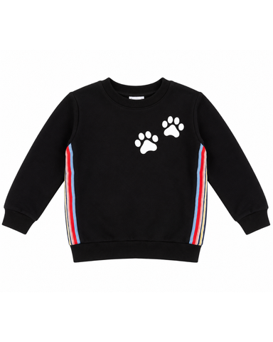 Girl Black Cool Poodle Sweatshirt