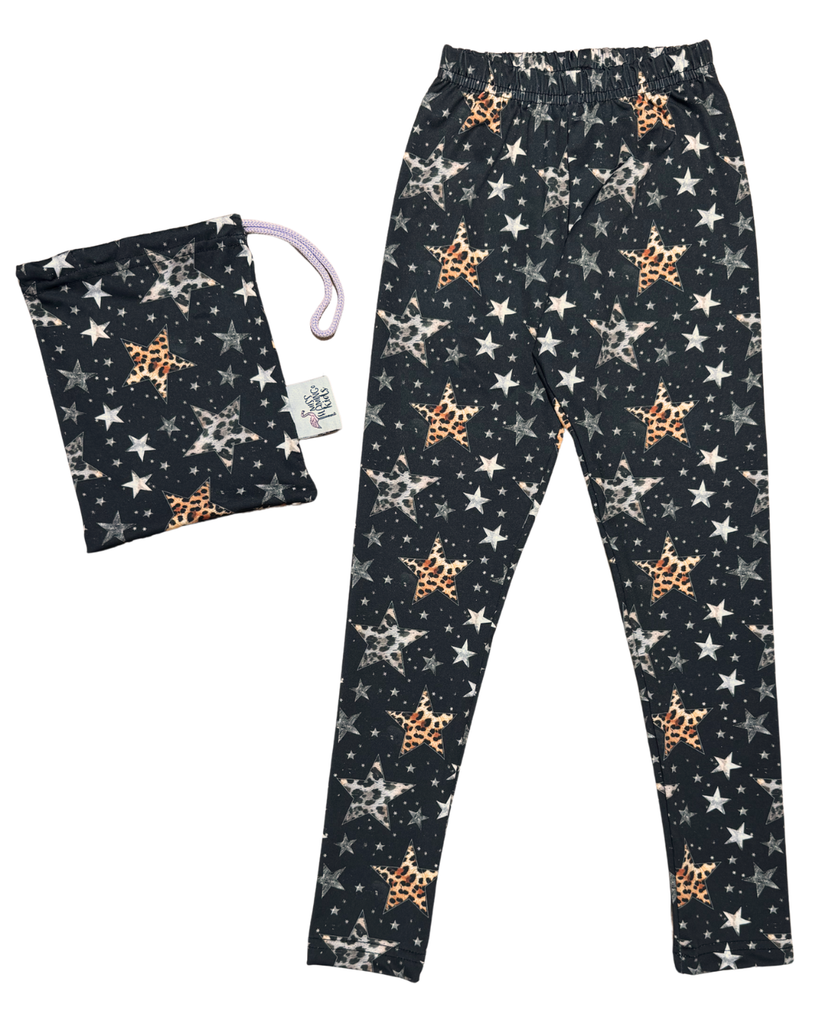 Girl Black Electric Star Legging