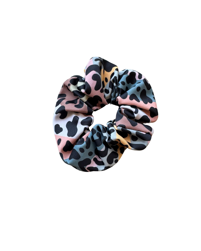 Girl Colorful Safari Leopard Scrunchies for Hair