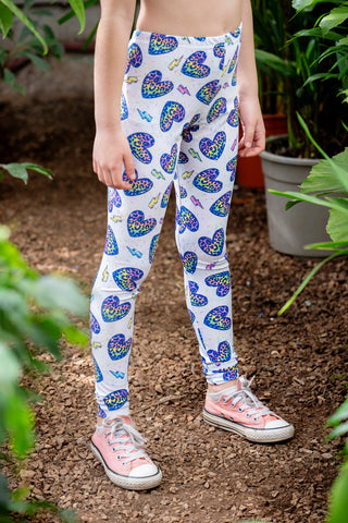 Girl Heartstorm in Colors Legging