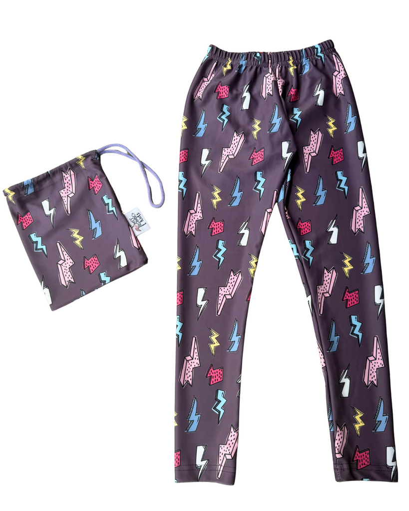 Girl Purple Thunder Pop Legging
