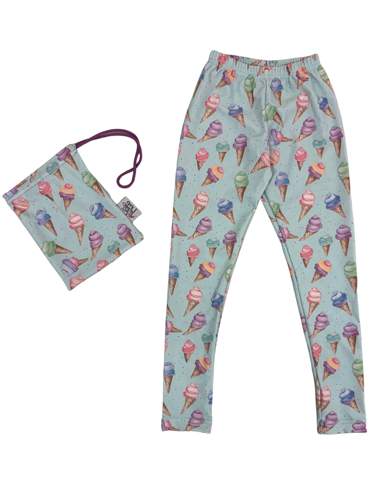 Girl Blue Sweet Summer Scoops Legging