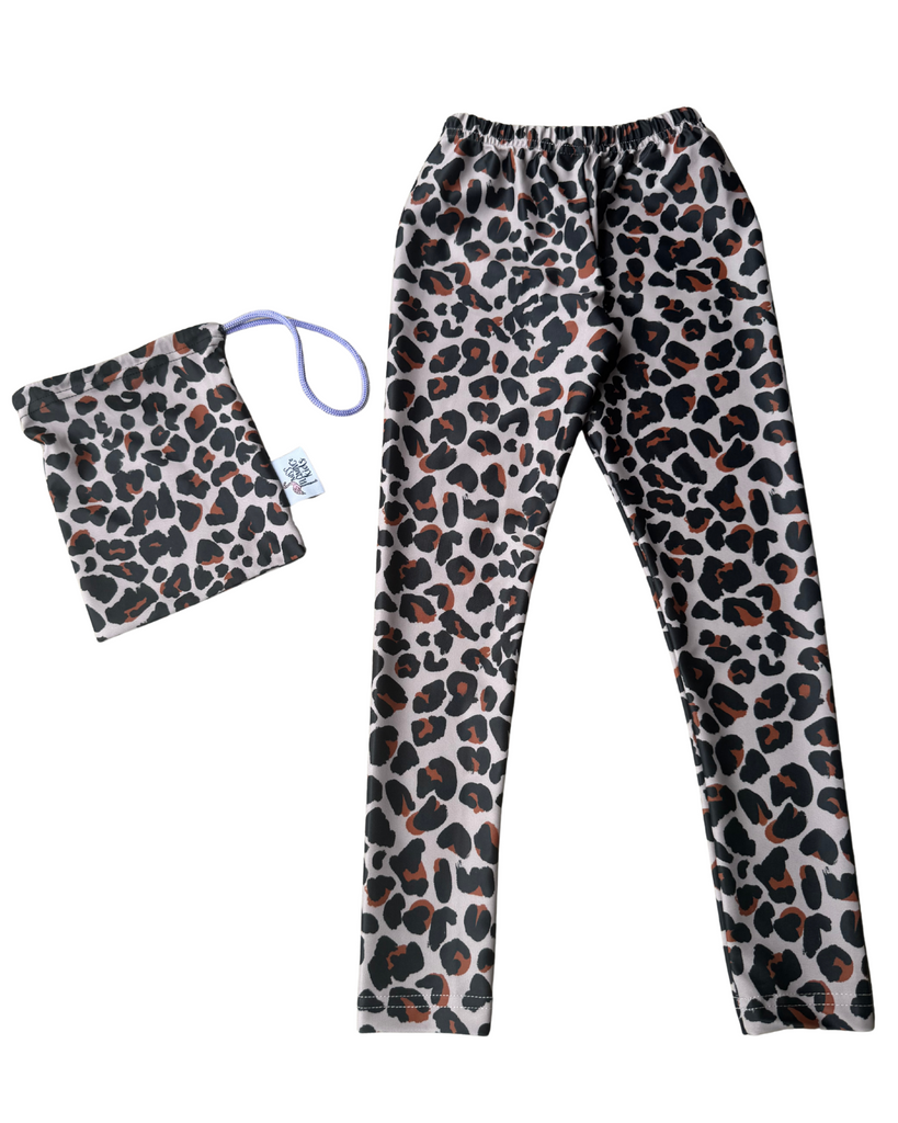 Girl Brown True Wild Leopard Legging