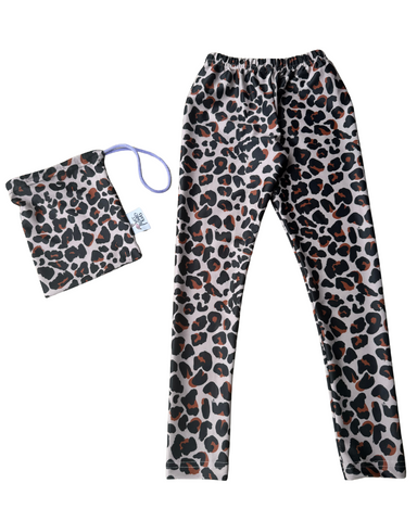 Girl Brown True Wild Leopard Legging