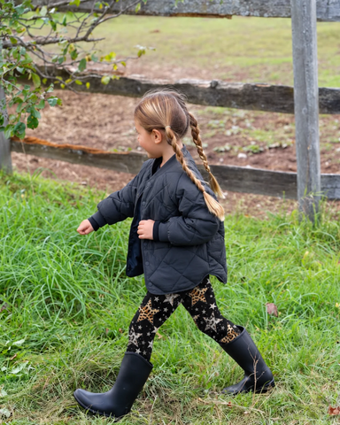 Girl Black Electric Star Legging