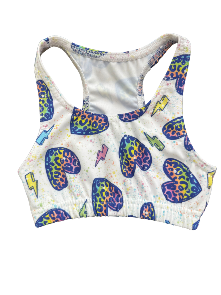Girl Heartstorm in Colors Sports Top
