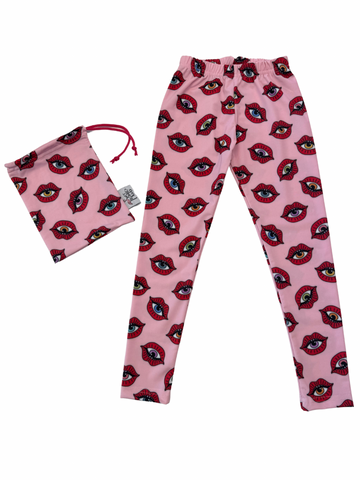 Girl Pink Bisou Bisou Legging