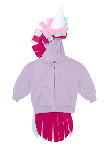 Girl Lilac Unicorn Hoodie