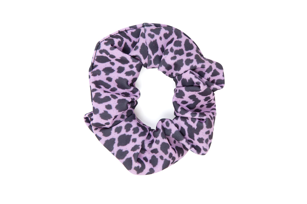 Girl Lilac Cheetah Scrunchies for Hair