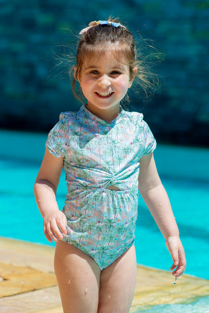 Girl Aqua Calypso One Piece Swimsuit