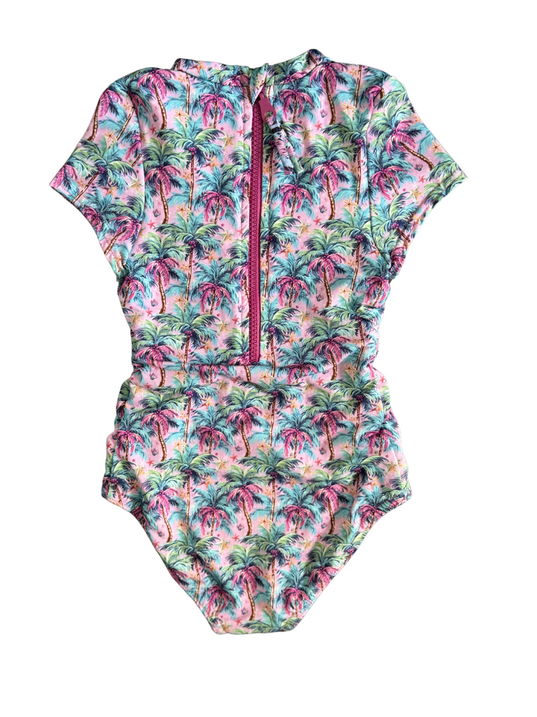 Girl Pink Calypso One Piece Swimsuit
