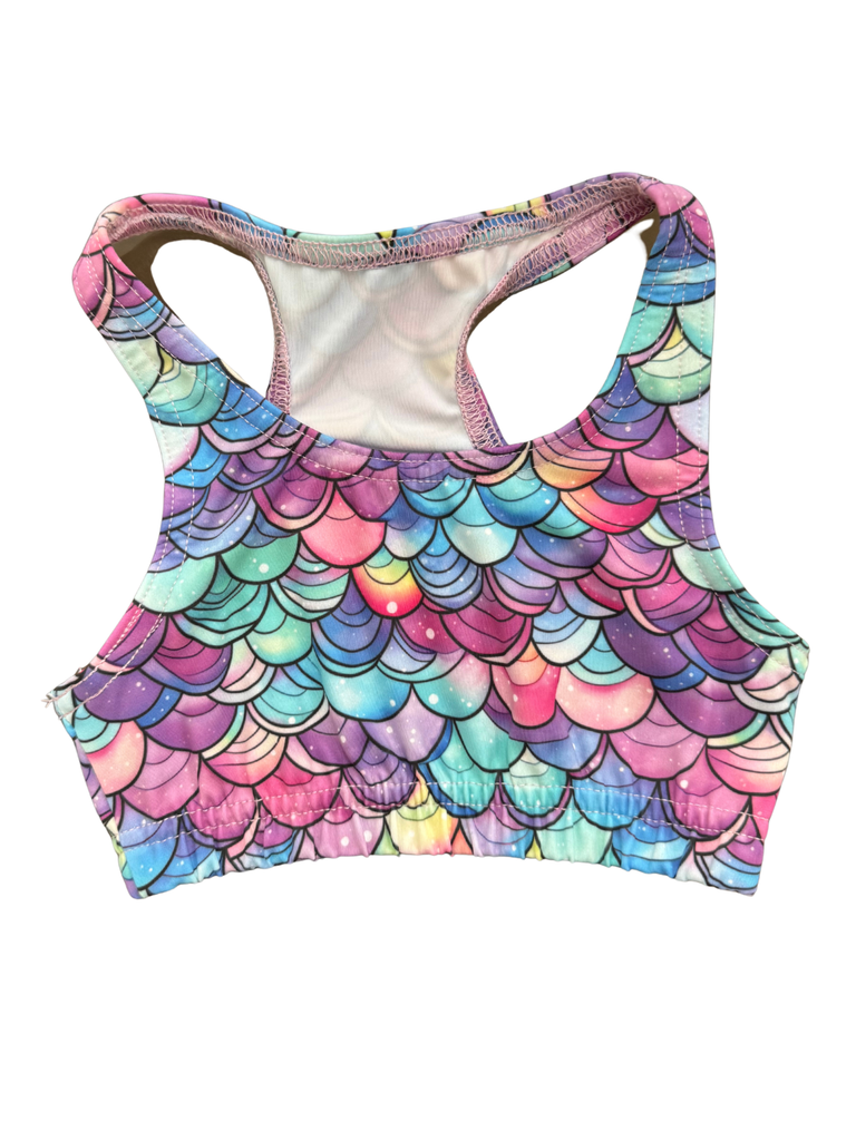 Girl Purple Mermaid Vibes Sports Top