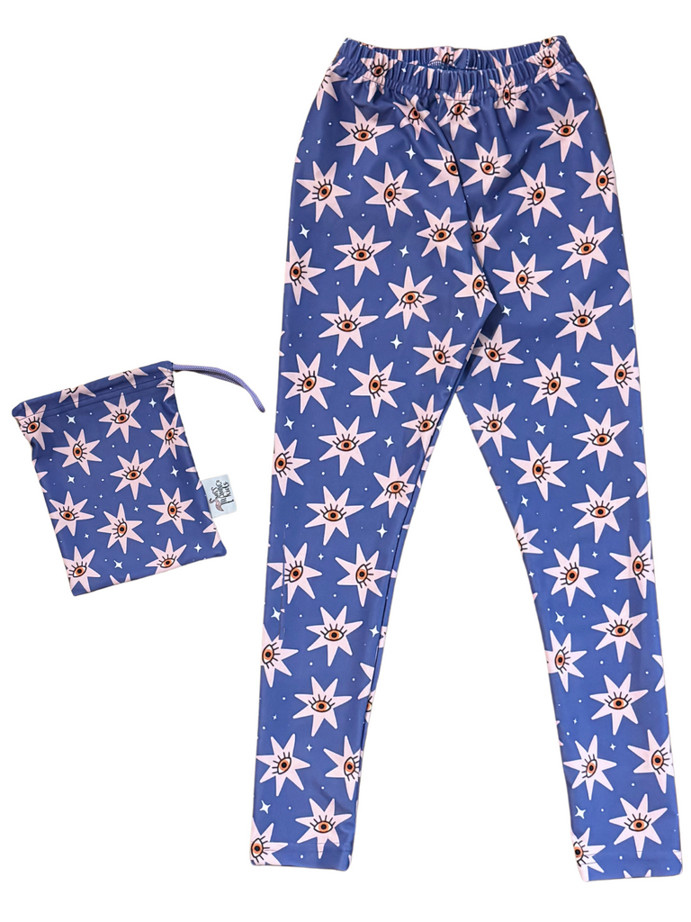 Girl Purple Star Eye Legging