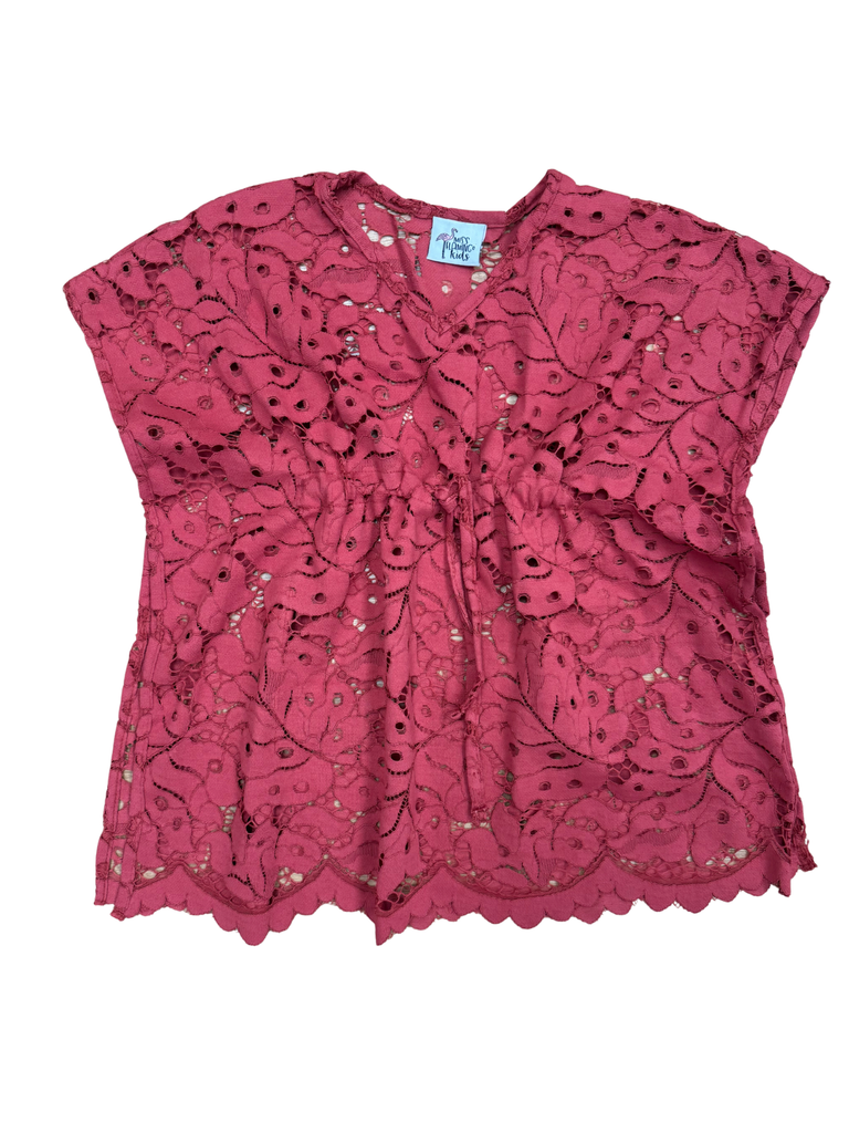 Girl Rose Lace Summer Kaftan Dress