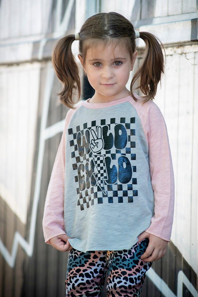Girl Wild Child Rose Long Sleeve Shirt