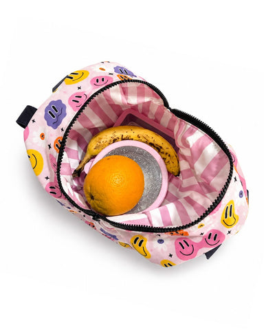 Girl Smiley Face Lunch Bag