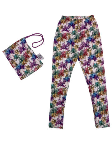 Girl Tropic Summer Trees Legging