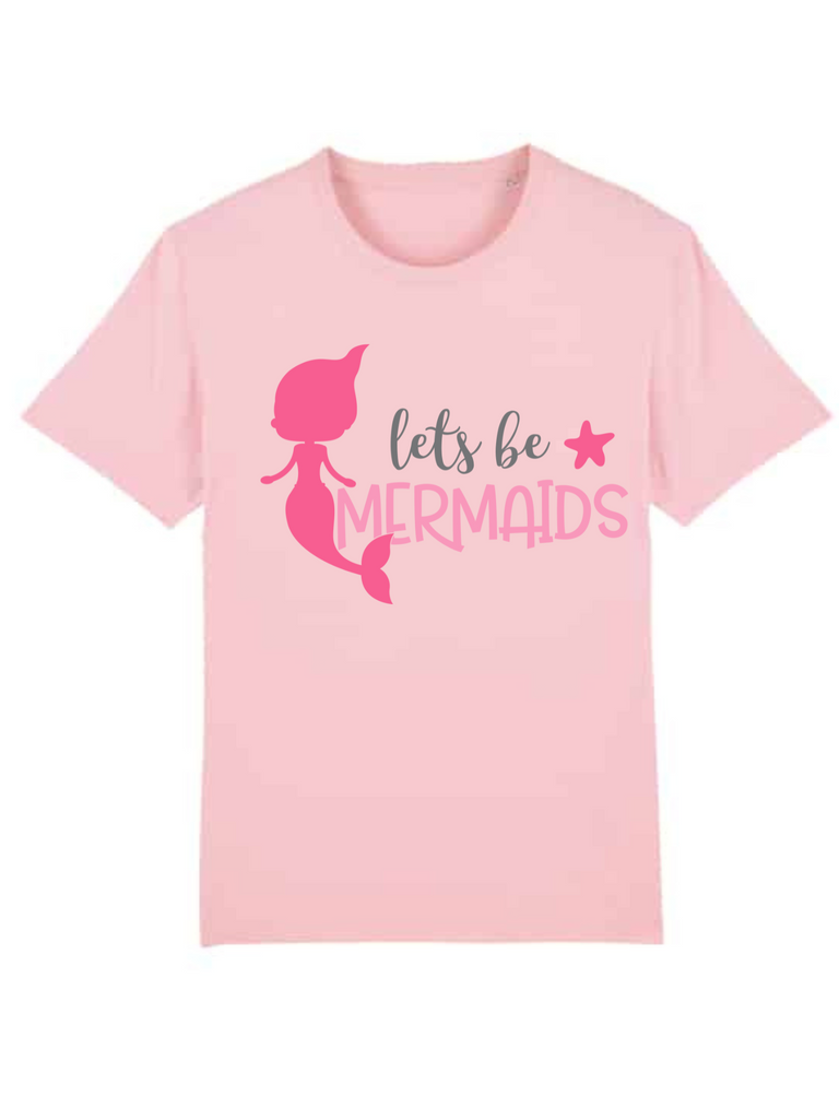 Girl's Let's Be Mermaids Pink Shirt