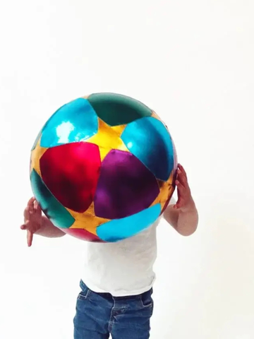 Girl Multi Fabric Star Balloon 30 cm