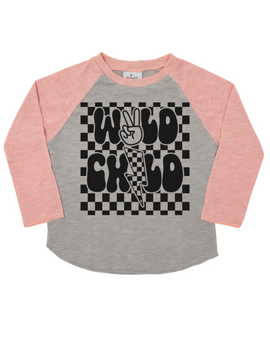 Girl Wild Child Rose Long Sleeve Shirt