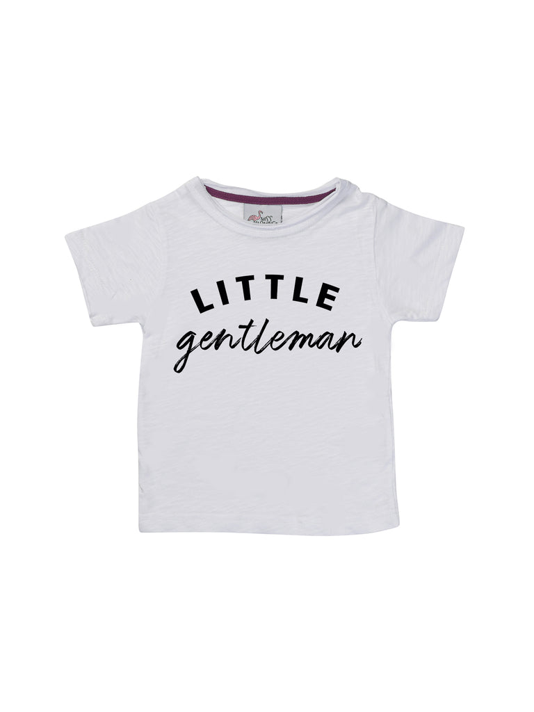 Boy White Little Gentleman Shirt