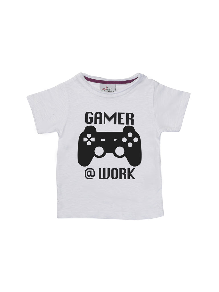 Boy Gamer @ Work White Shirt