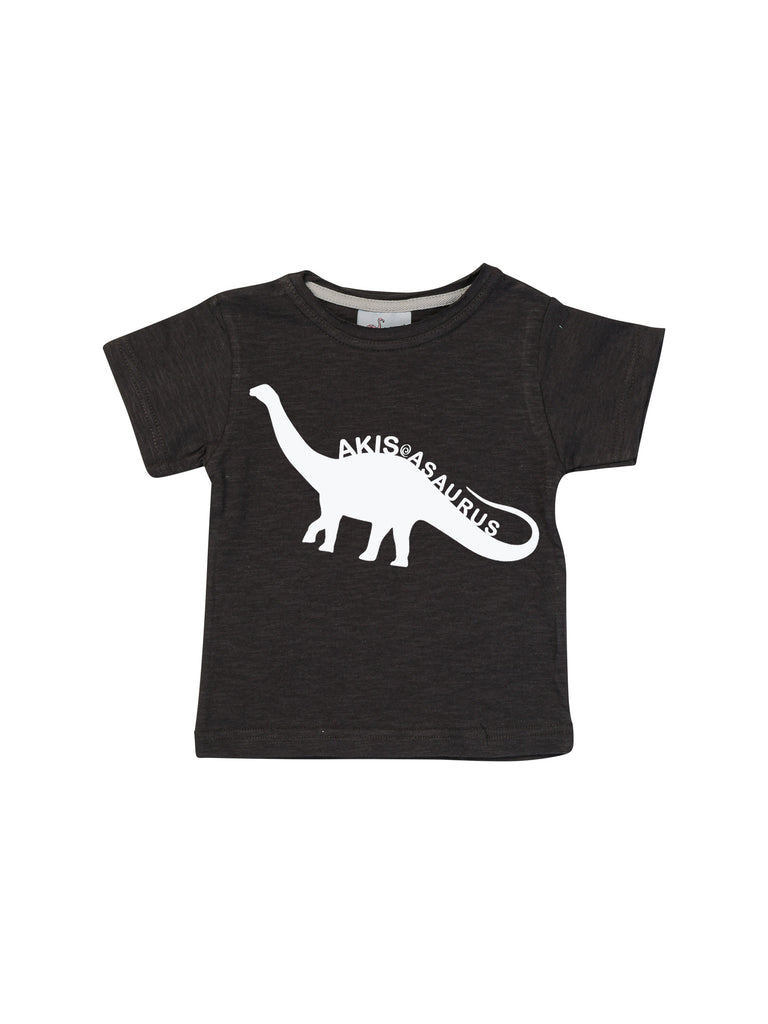 Boy Personalized Black Dinosaur Shirt