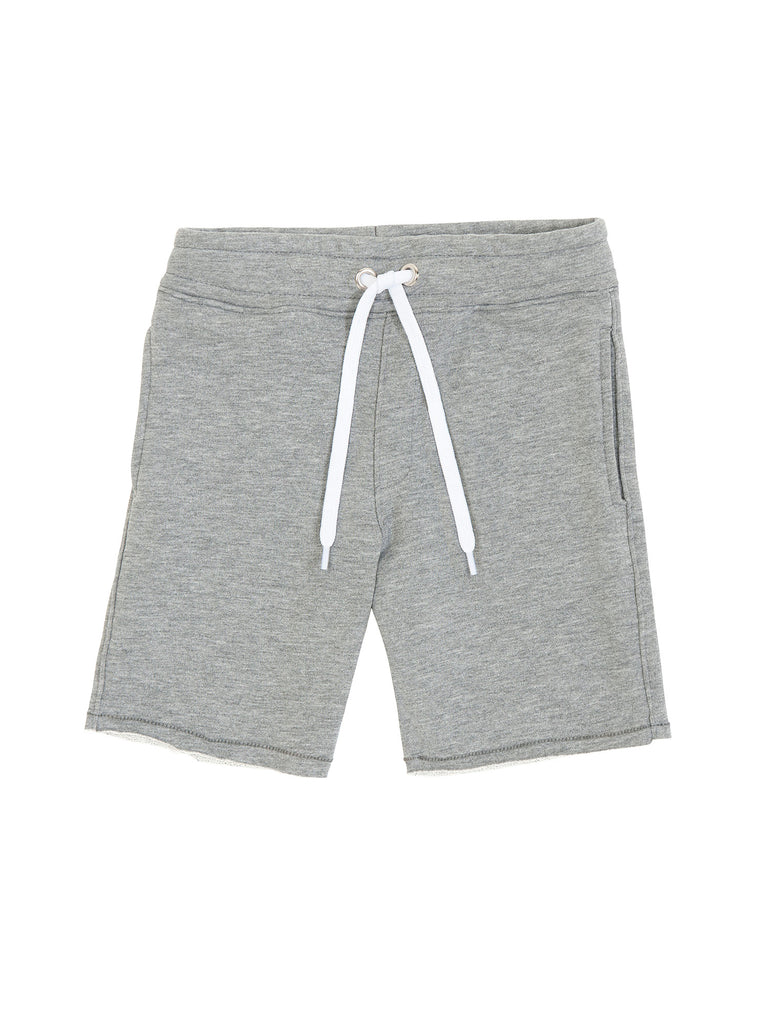 Boy Grey Cotton Fleece Shorts