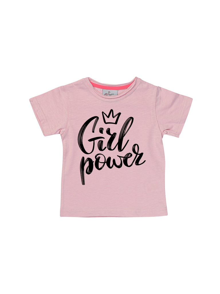 pink girl power shirt for girl miss flamingo kids