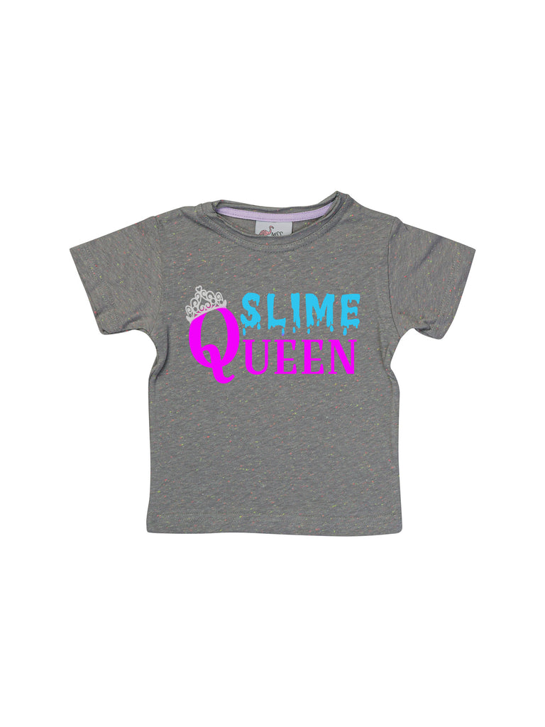 grey slime queen shirt for girl miss flamingo kids